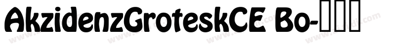 AkzidenzGroteskCE Bo字体转换
